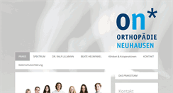 Desktop Screenshot of on-orthopaedie.de